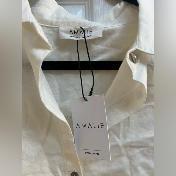 Showpo White Puff Sleeve Button Down Shirt - Picture 6 of 10